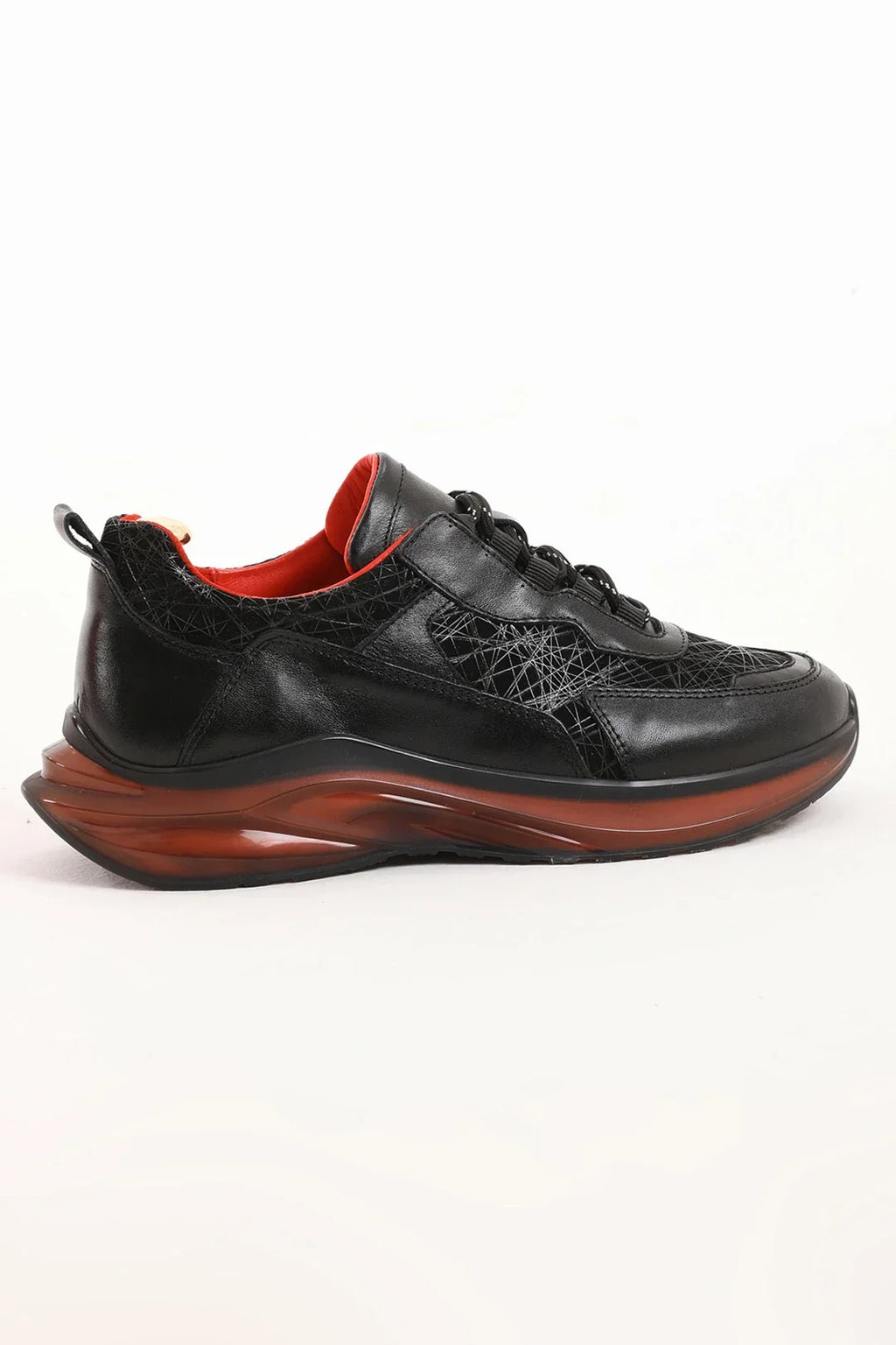 Custer Black Mid-top Leather Sneakers