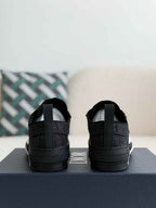 Dior B23 Low-Top Sneaker in Black Dior Oblique Jacquard (Black Sole Version)