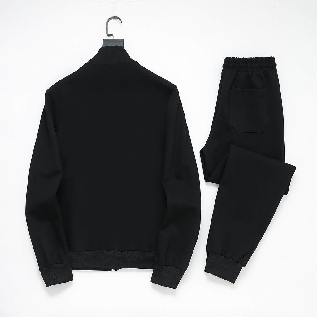 Dolce & Gabbana Circular DG Crest Logo Technical Jersey Tracksuit Black