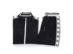 Dolce & Gabbana DG Logo Side Band Technical Jersey Tracksuit Black/White
