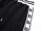 Dolce & Gabbana DG Logo Side Band Technical Jersey Tracksuit Black/White