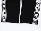 Dolce & Gabbana DG Logo Side Band Technical Jersey Tracksuit Black/White
