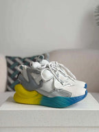 Dolce & Gabbana Airmaster Sneaker – White, Silver & Gradient Sole