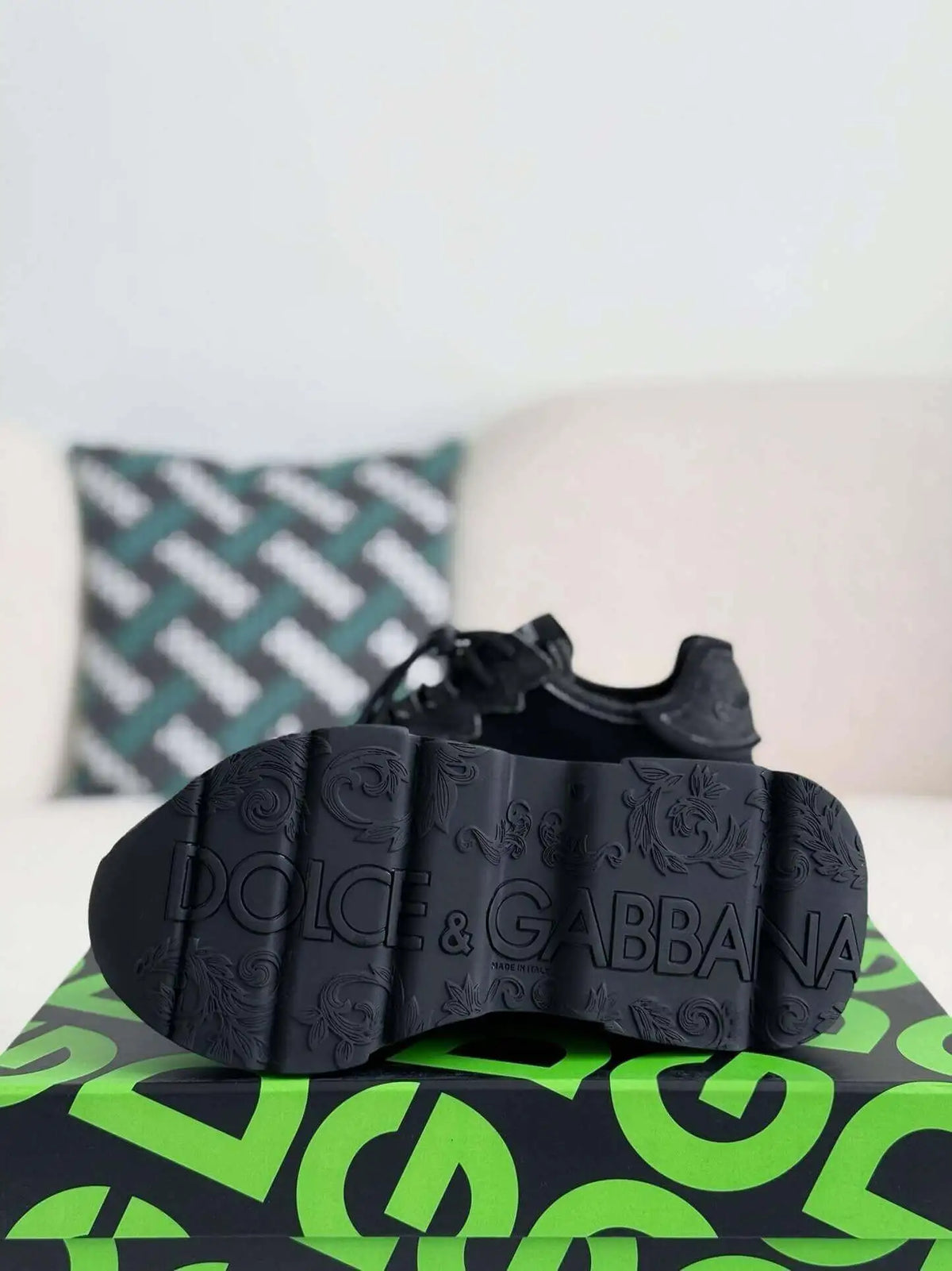 Dolce & Gabbana Daymaster Sneaker – All-Black Mixed Material