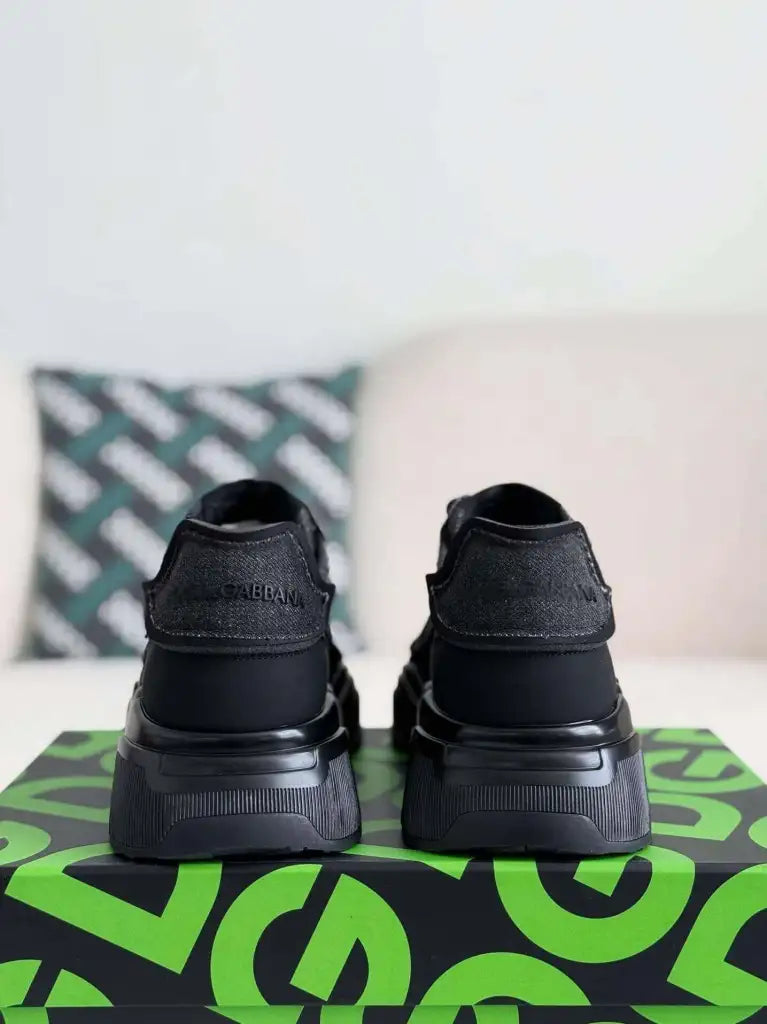 Dolce & Gabbana Daymaster Sneaker – All-Black Mixed Material