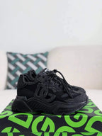 Dolce & Gabbana Daymaster Sneaker – All-Black Mixed Material
