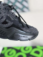 Dolce & Gabbana Daymaster Sneaker – All-Black Mixed Material