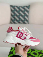 Dolce & Gabbana Daymaster Sneaker – White, Pink & Fuchsia