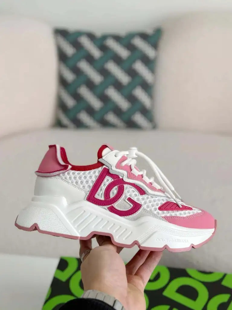 Dolce & Gabbana Daymaster Sneaker – White, Pink & Fuchsia