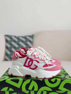 Dolce & Gabbana Daymaster Sneaker – White, Pink & Fuchsia