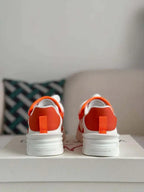 Dolce & Gabbana Space Sneaker – White & Orange Technical Mesh