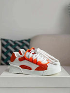 Dolce & Gabbana Space Sneaker – White & Orange Technical Mesh