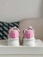 Dolce & Gabbana Space Sneaker – White & Pink Technical Mesh