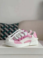 Dolce & Gabbana Space Sneaker – White & Pink Technical Mesh