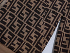 Fendi Allover FF Brown Zucca Logo Knit Tracksuit Set