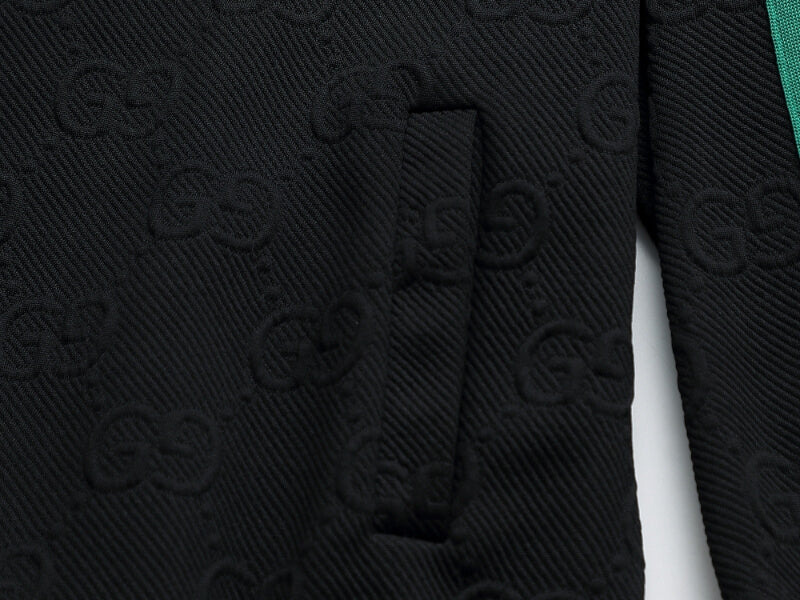 Gucci GG Monogram Embossed Tracksuit Black Web Stripe