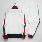 Gucci GG Monogram Embossed Tracksuit White Web Stripe