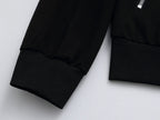 Gucci GG Supreme Color-Block Tracksuit - Black Jersey Zip Jacket & Jogger Set