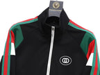 Gucci Interlocking G Web Stripe Tracksuit Black Technical Jersey