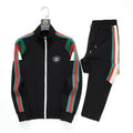 Gucci Interlocking G Web Stripe Tracksuit Black Technical Jersey
