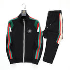 Gucci Interlocking G Web Stripe Tracksuit Black Technical Jersey