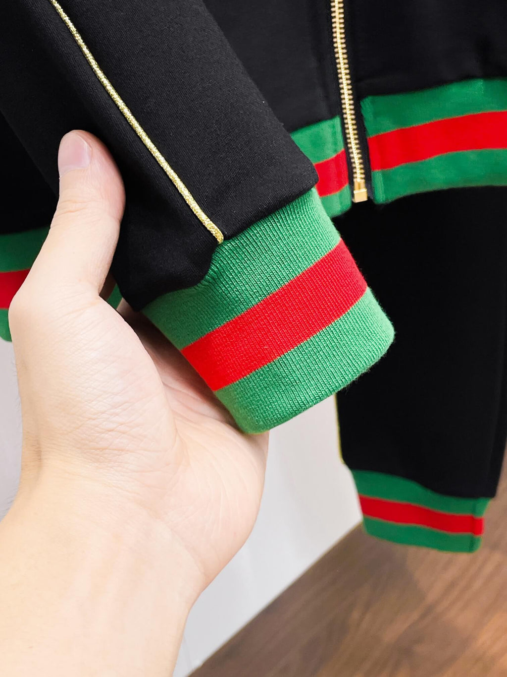 Gucci Round Interlocking G Technical Jersey Tracksuit Black