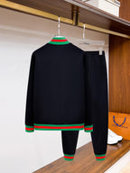 Gucci Round Interlocking G Technical Jersey Tracksuit Black