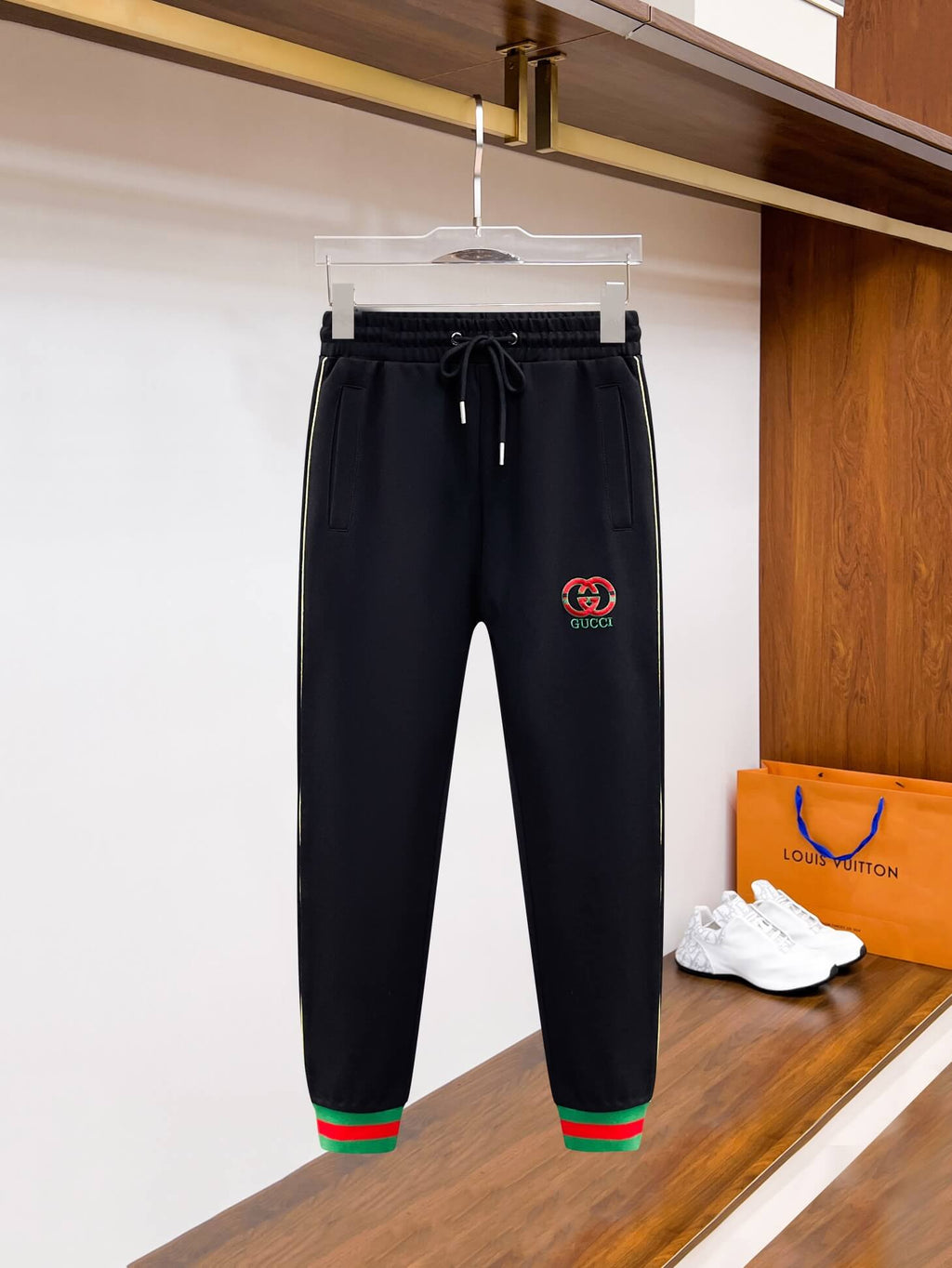 Gucci Round Interlocking G Technical Jersey Tracksuit Black