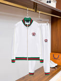 Gucci Round Interlocking G Technical Jersey Tracksuit White