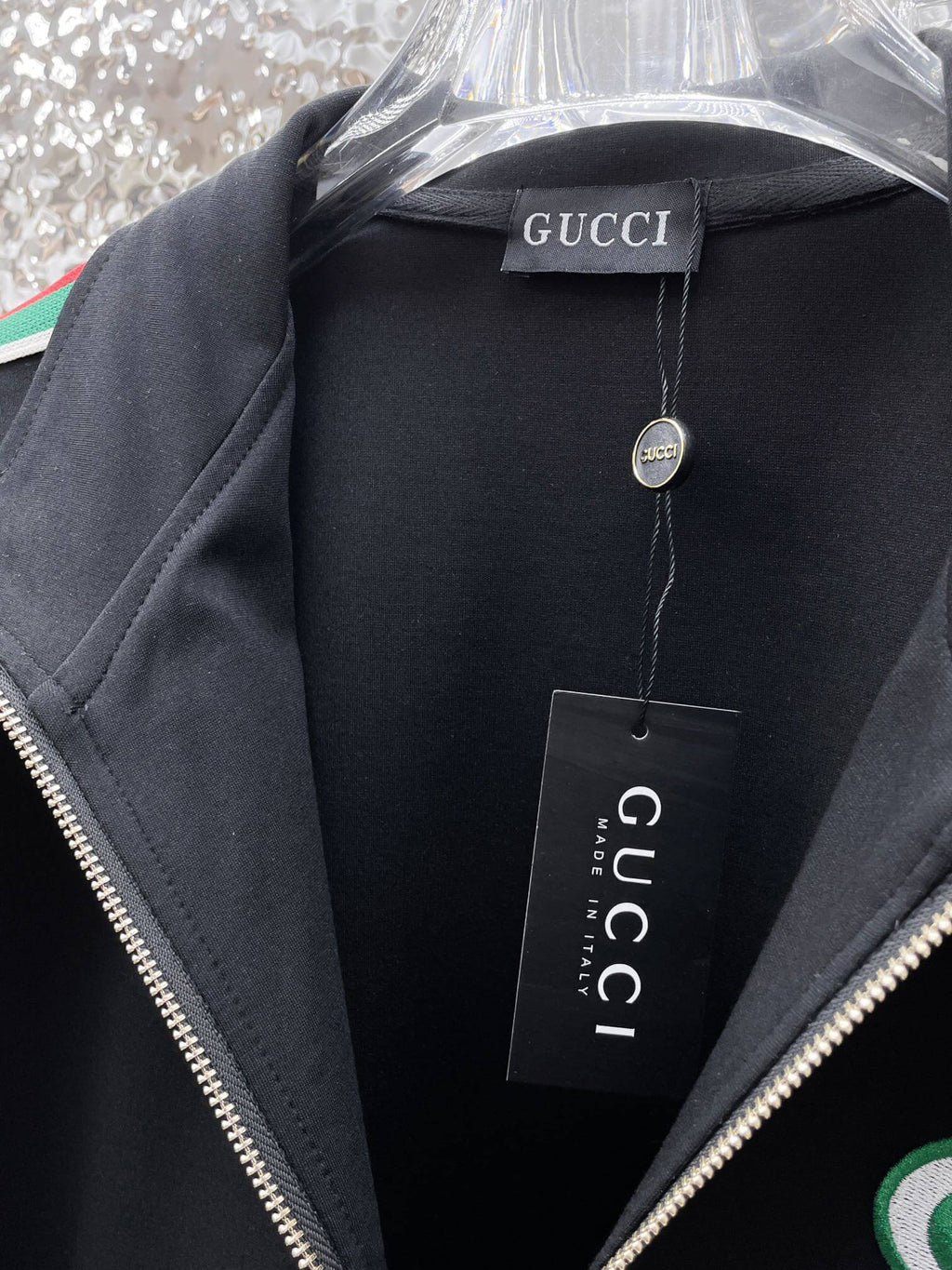 Gucci Web Stripe Technical Jersey Tracksuit Black