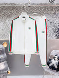 Gucci Web Stripe Technical Jersey Tracksuit White