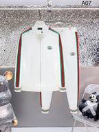 Gucci Web Stripe Technical Jersey Tracksuit White