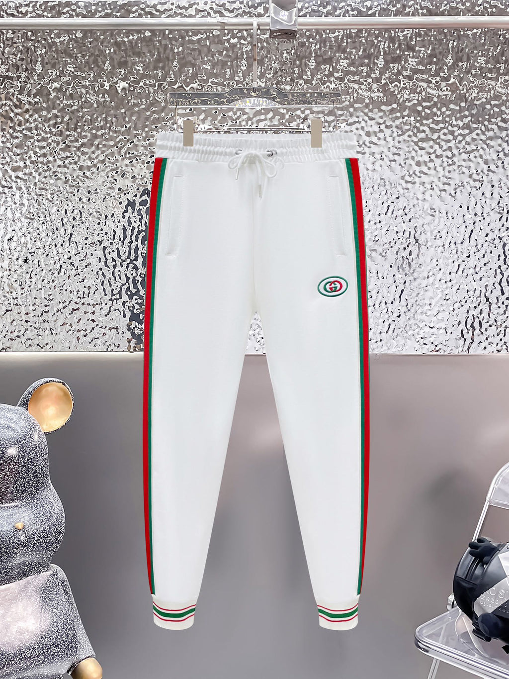Gucci Web Stripe Technical Jersey Tracksuit White