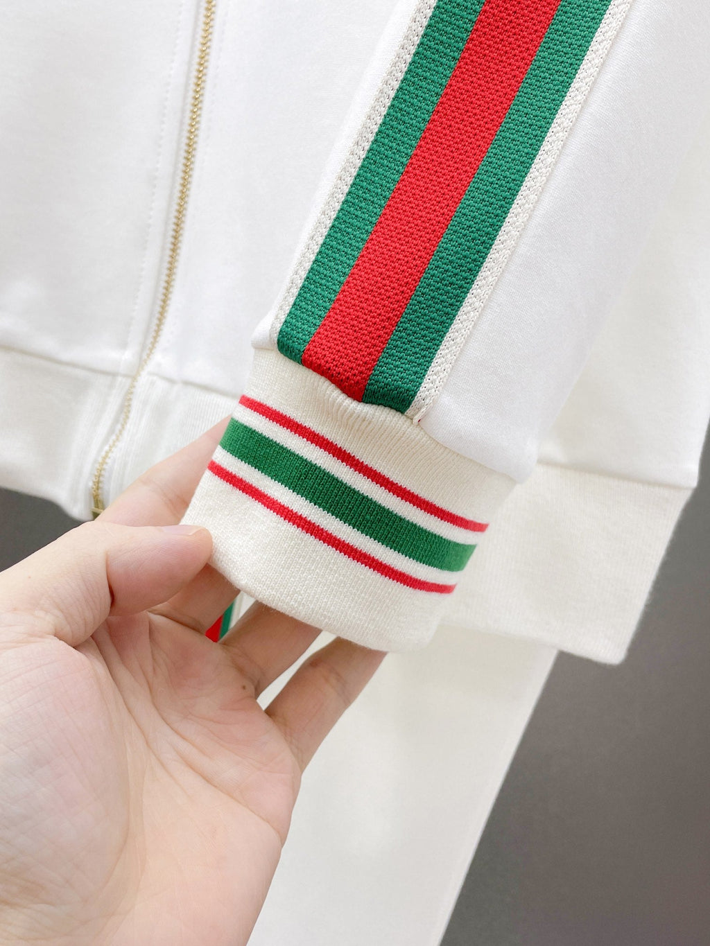 Gucci Web Stripe Technical Jersey Tracksuit White