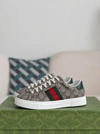 Gucci Ace Sneaker – Beige GG Supreme Canvas & Web