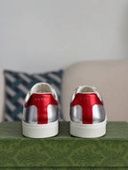 Gucci Ace Sneaker – Metallic Silver Leather