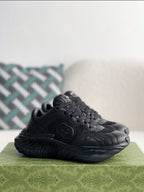 Gucci GG Runner Sneaker – Black Quilted Leather & Mesh