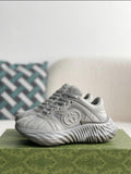 Gucci GG Runner Sneaker – Grey Quilted Leather & Mesh