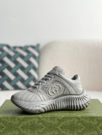 Gucci GG Runner Sneaker – Grey Quilted Leather & Mesh