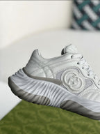 Gucci GG Runner Sneaker – Grey Quilted Leather & Mesh