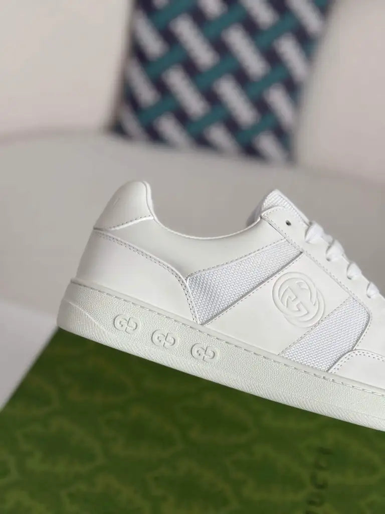 Gucci Mac80 Sneaker – All-White Leather & Mesh