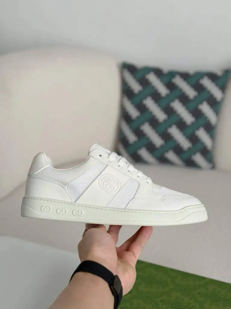 Gucci Mac80 Sneaker – All-White Leather & Mesh