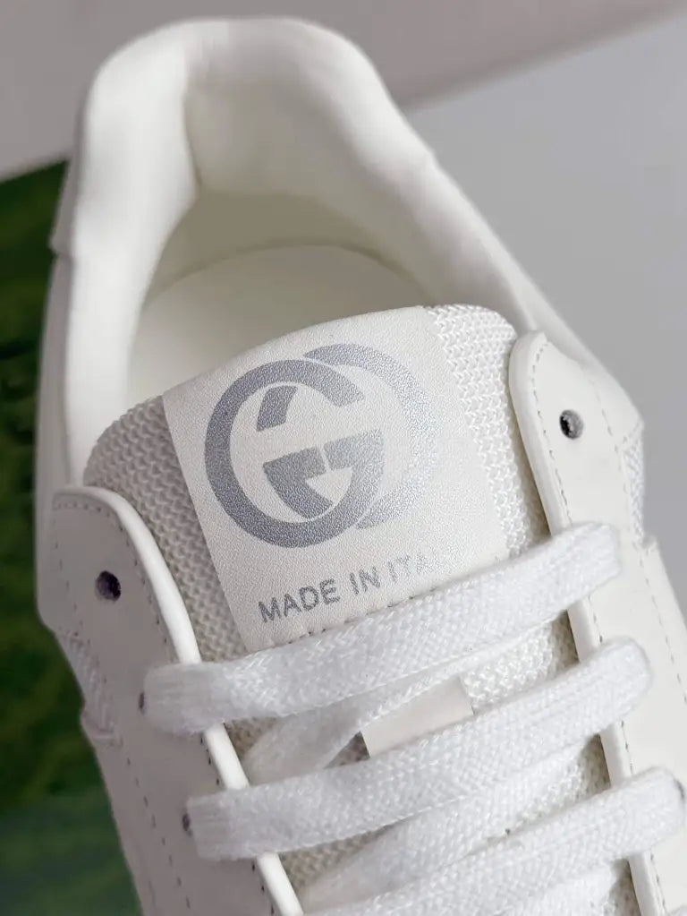 Gucci Mac80 Sneaker – All-White Leather & Mesh
