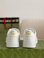 Gucci Mac80 Sneaker – White Perforated Leather with Interlocking G