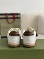 Gucci Re-Web Sneaker – White & Brown Leather Mesh