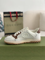 Gucci Re-Web Sneaker – White & Brown Leather Mesh