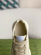 Gucci Rhyton Sneaker – Ivory Leather with Baby Dragon Print