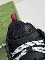 Gucci Run Sneaker – Black Technical Mesh & Rubber