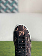 Gucci Tennis 1977 High-Top Sneaker – Black & Pink GG Nylon