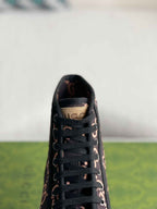 Gucci Tennis 1977 High-Top Sneaker – Black & Pink GG Nylon